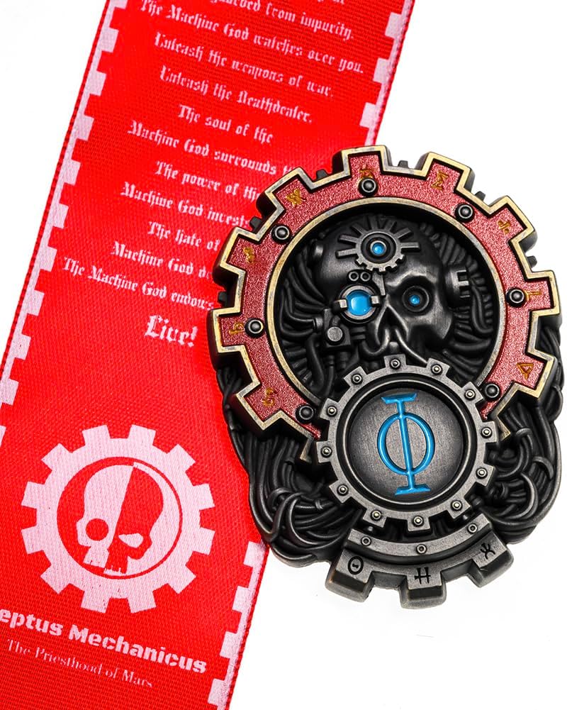 Starforged Seal of Omnissiah Machine God Deus Mechanicus Men's Brooch Badge Backpack Clothing Accessories - Image 4